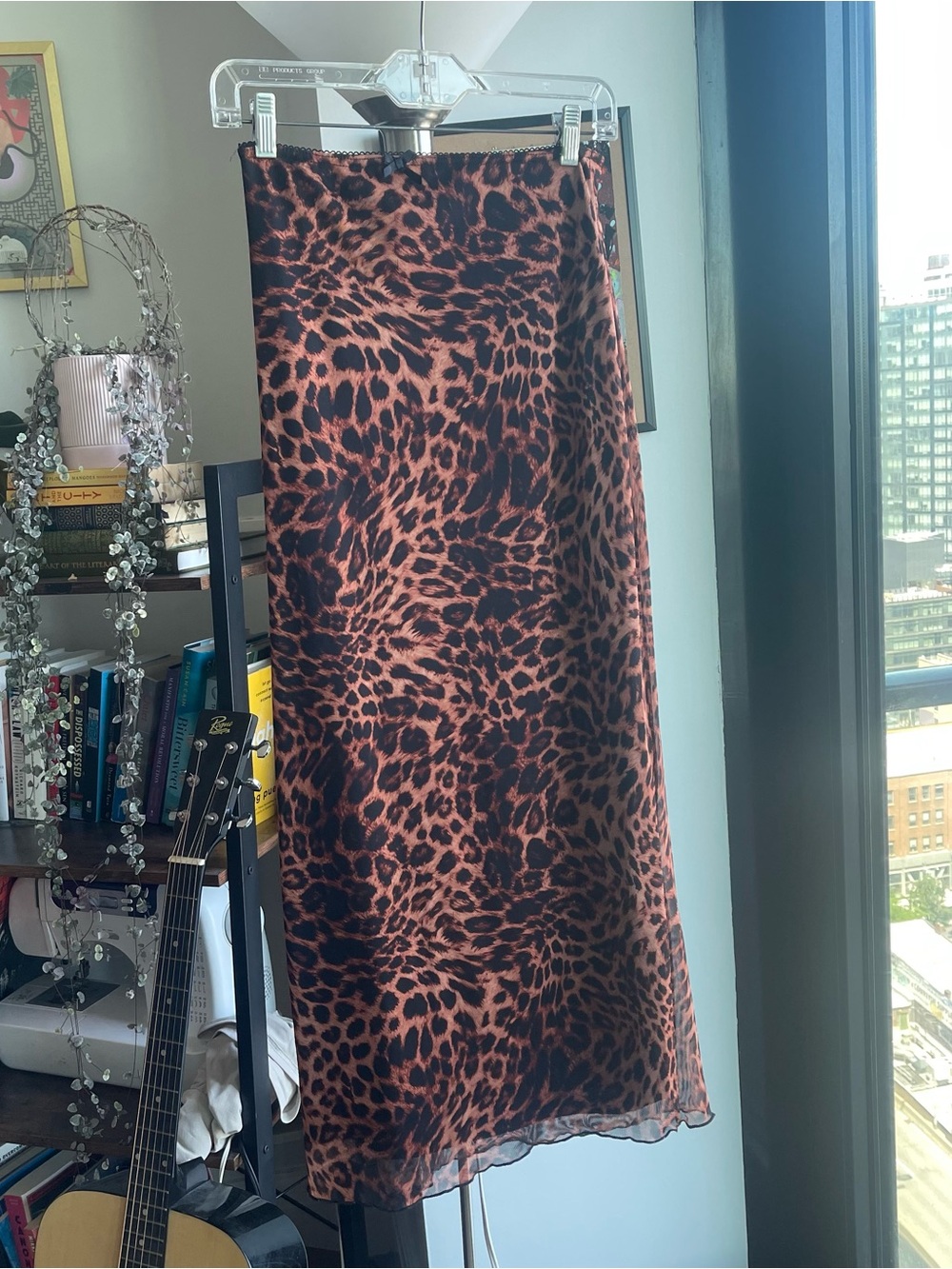 Leopard maxi skirt